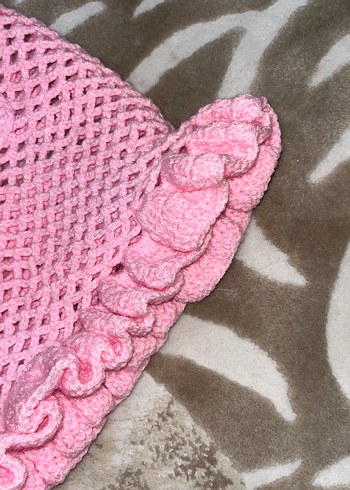 Pembe Dantel Detaylı Örgü Midi Etek kız çocuk - Görsel 3