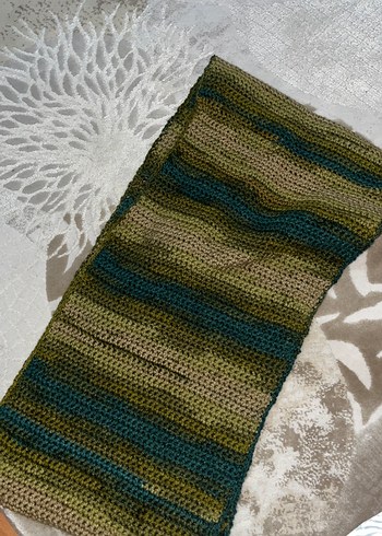 Kadın Çok Renkli Örgü Bohem Şal - Görsel 2