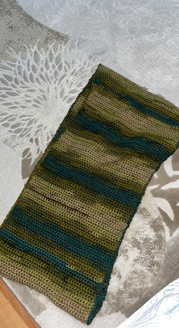 Kadın Çok Renkli Örgü Bohem Şal - Görsel 2