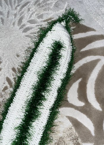 Yeşil ve beyaz Banyo Lifi - Görsel 2