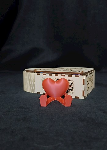 Renkli Kalp Figürlü 3D - Görsel 4