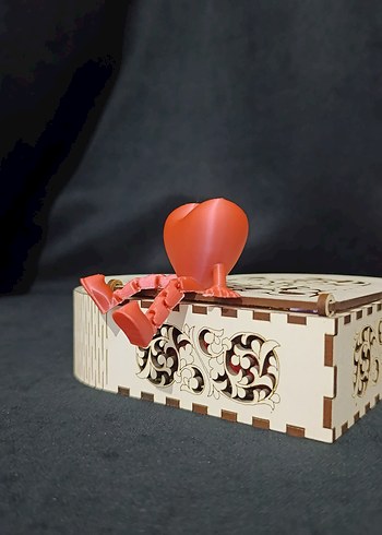 Renkli Kalp Figürlü 3D - Görsel 2