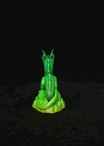 Renkli Yeşil Ejderha Aksiyon Figürü 3D - Görsel 2