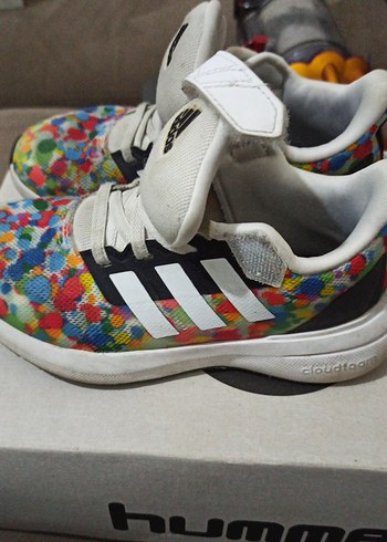 Adidas Renkli Bağcıklı Kız Çocuk Spor Ayakkabı