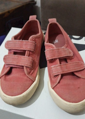 Kız Çocuk Pembe Cırt Cırtlı Spor Ayakkabı