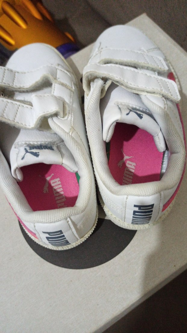 Kız Çocuk Beyaz Cırtlı Spor Ayakkabı - Görsel 2