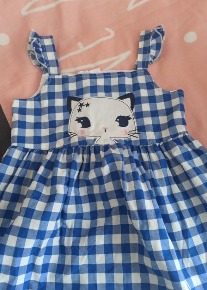 Kedili elbise - Görsel 2