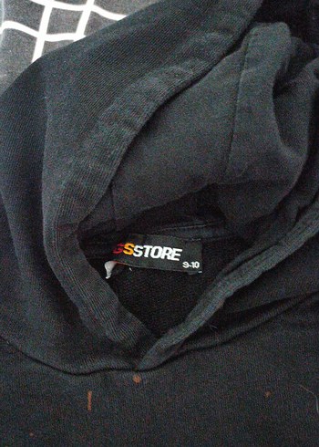 Erkek Siyah Aslan Baskılı Kapüşonlu Sweatshirt - Görsel 3