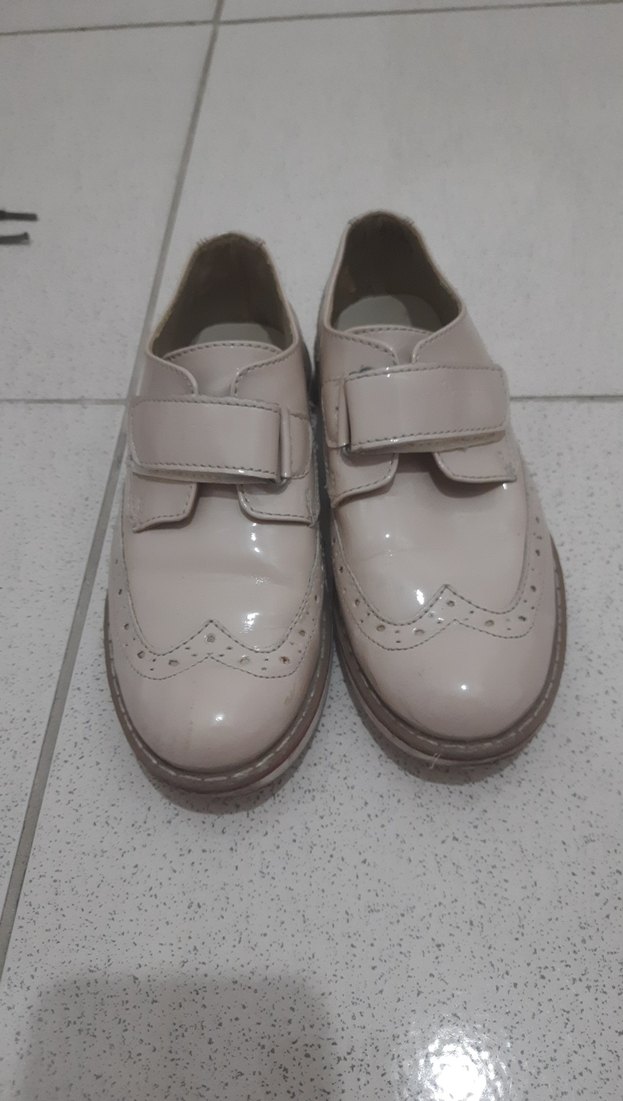 Bej Tokalı Erkek Çocuk  Klasik Ayakkabı - Görsel 3