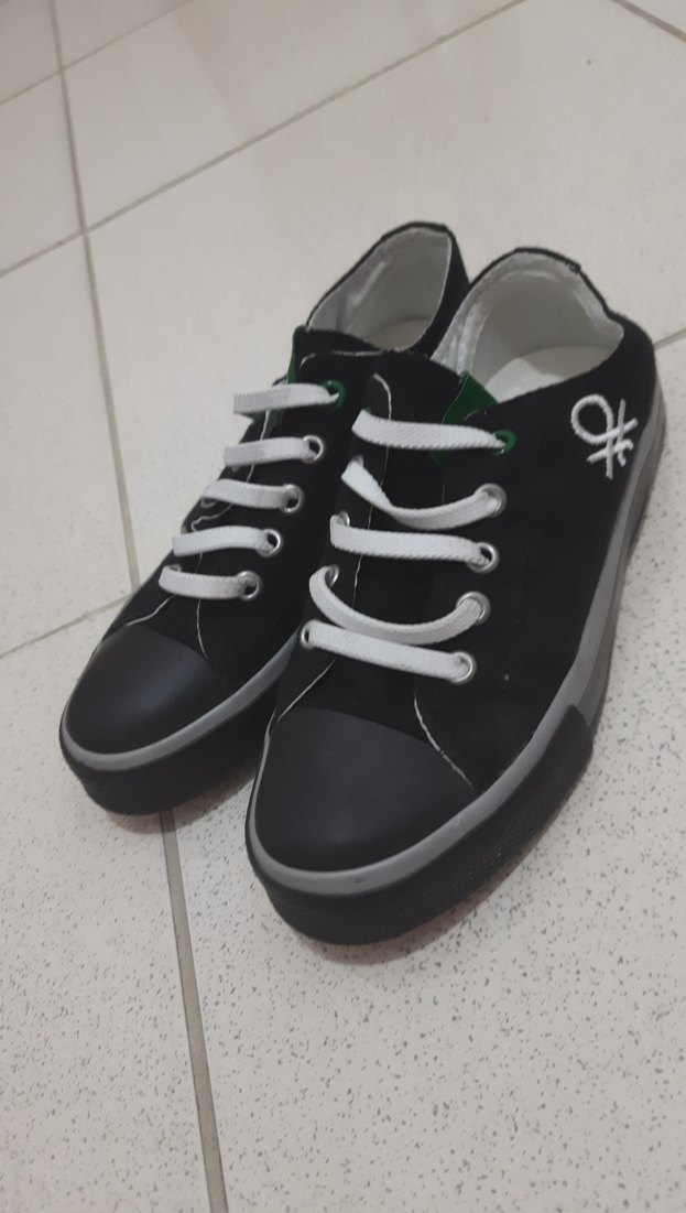 Benetton Siyah Erkek Çocuk Spor Ayakkabı - Görsel 2