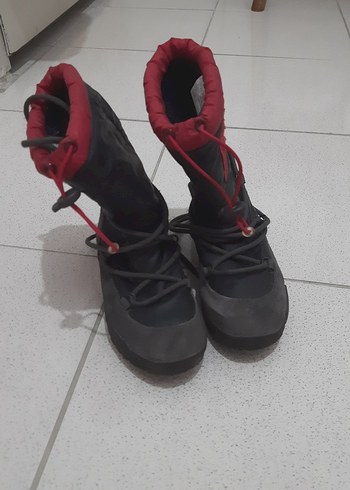 Kırmızı Siyah Erkek Çocuk Kayak Botu Velcro