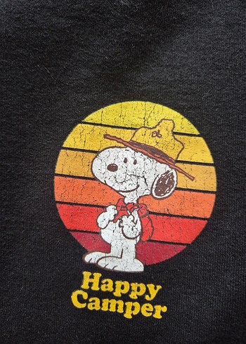 Zara Siyah Baskılı Kadın Sweatshirt