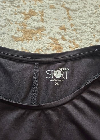 Koton Siyah Kısa Kollu Spor Tişört