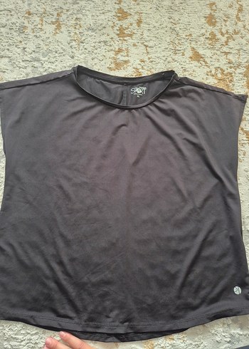 Siyah Kısa Kollu Spor Tişört
