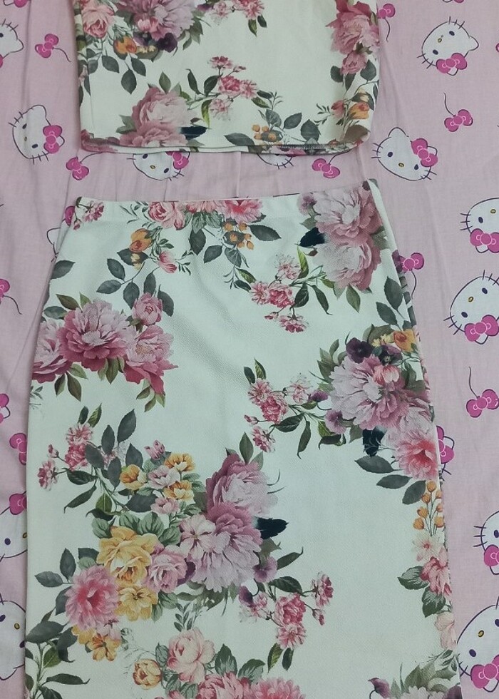 Etek crop şık takım  - Görsel 2