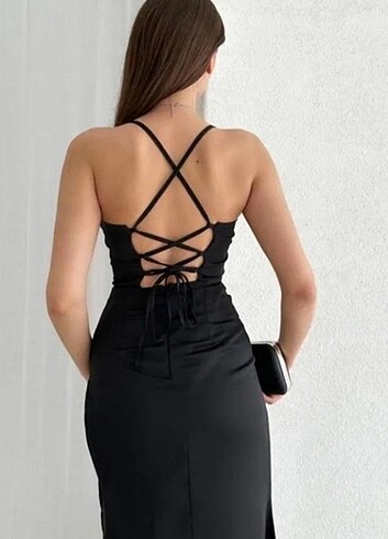 38 Beden siyah Renk Elbise