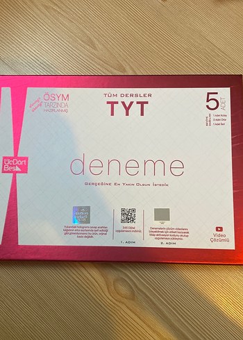 TYT 3lü Deneme Kitabı Video Çözümlü