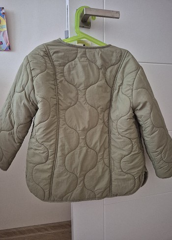 9 Yaş Beden Düğmeli haki kız çocuk mevsimlik
