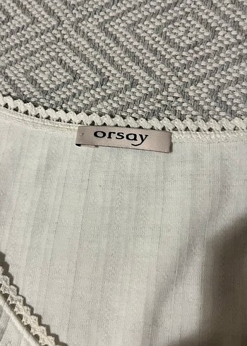 Uzun Kollu V Yaka Vintage Beyaz Pamuklu Bluz - Görsel 3