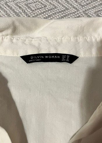 Office Siren Vintage V Yaka Kadın Gömlek - Görsel 2