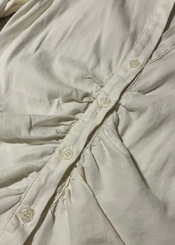 Office Siren Vintage V Yaka Kadın Gömlek - Görsel 3