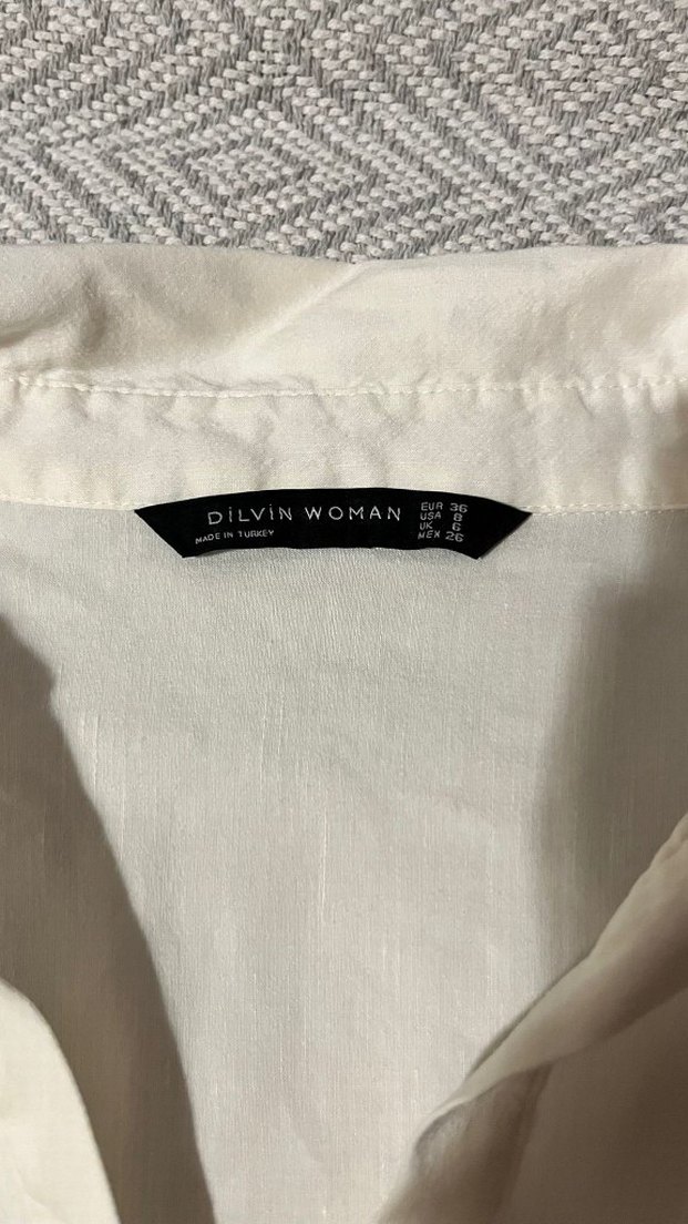 Office Siren Vintage V Yaka Kadın Gömlek - Görsel 2