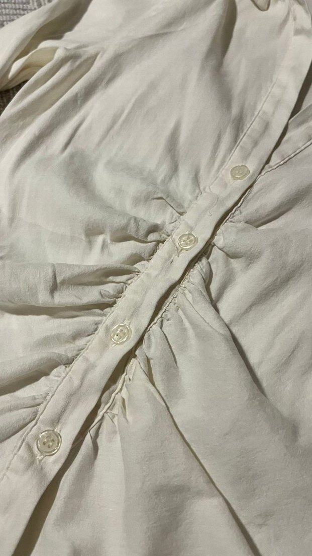 Office Siren Vintage V Yaka Kadın Gömlek - Görsel 3