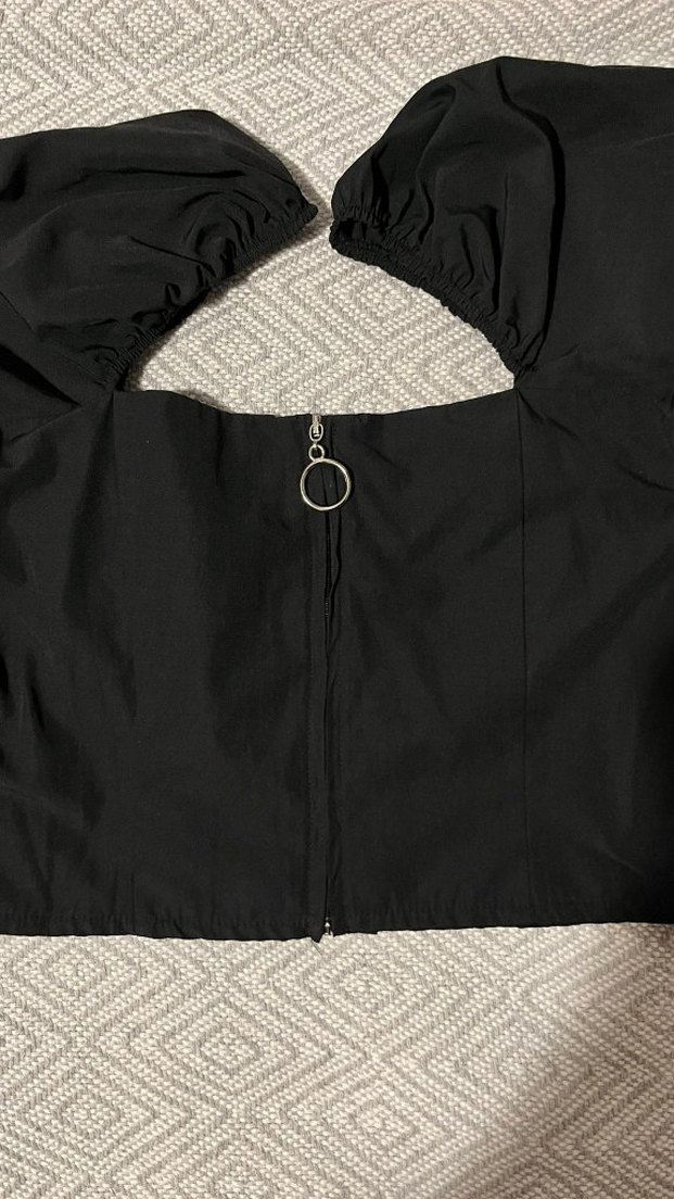 Kadın Kabarık Uzun Kollu Şık Bluz - Görsel 2