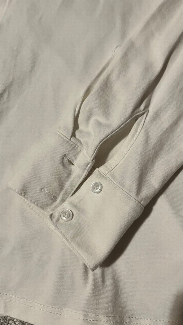 Coton Club Düğmeli Beyaz Pamuklu Gömlek - Görsel 4