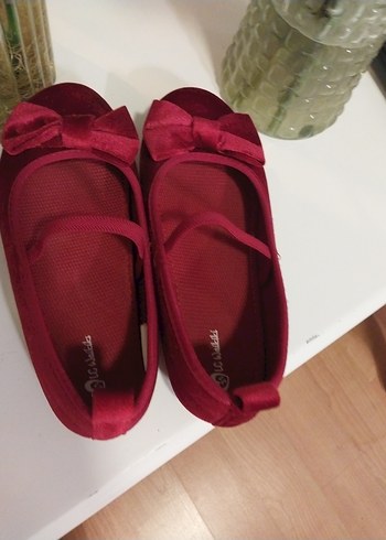 Kız Çocuk Kırmızı Tokalı Babet - Görsel 4