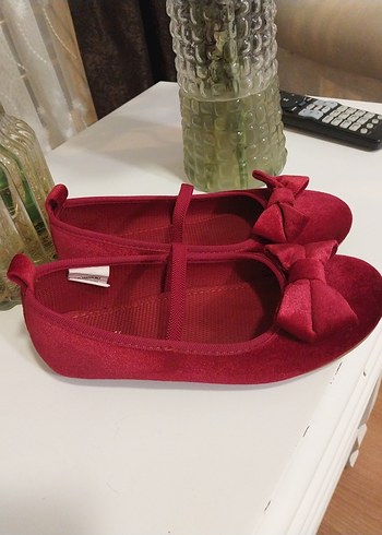 Kız Çocuk Kırmızı Tokalı Babet - Görsel 2