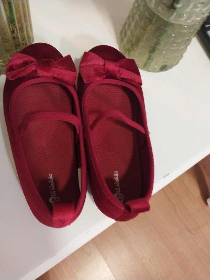 Kız Çocuk Kırmızı Tokalı Babet - Görsel 4