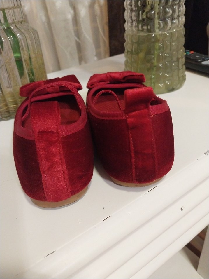 Kız Çocuk Kırmızı Tokalı Babet - Görsel 3