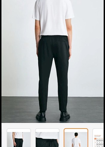 Düz Siyah Regular Fit Erkek Pantolon - Görsel 3