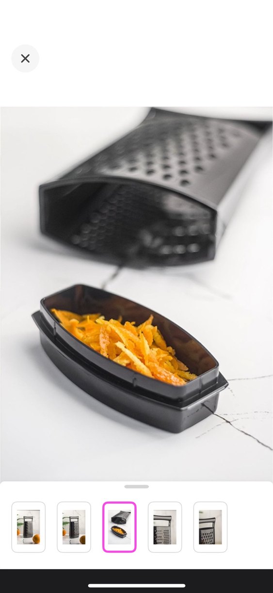 Siyah Çok Yönlü Mutfak Rende - Görsel 2