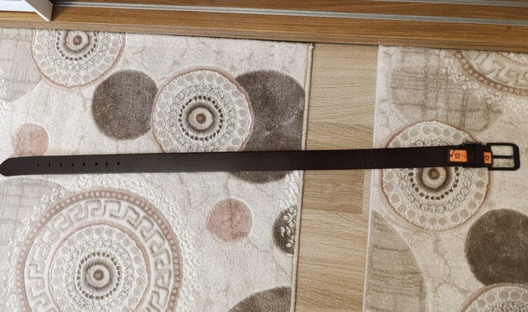 KAHVERENGİ HAKİKİ MANDA DERİSİ ERKEK KEMER - Görsel 5