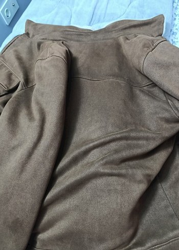 LCW KAHVERENGİ SÜET ERKEK CEKET İÇİ POLARLI M BEDEN - Görsel 4