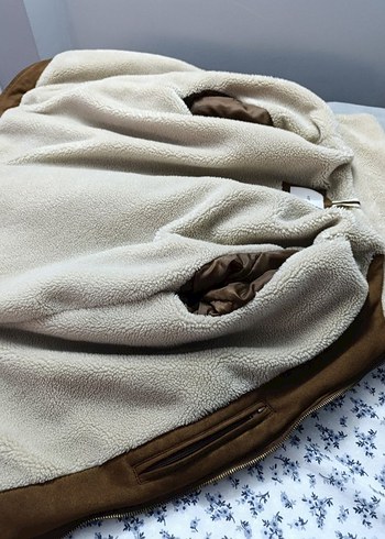 LCW KAHVERENGİ SÜET ERKEK CEKET İÇİ POLARLI M BEDEN - Görsel 9