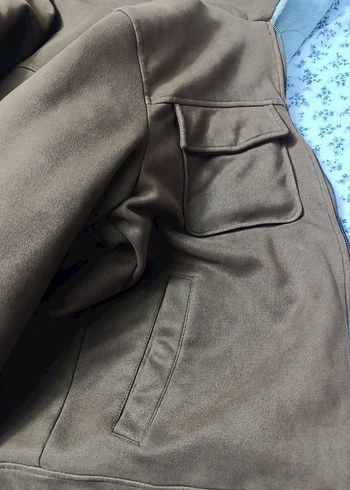 LCW KAHVERENGİ SÜET ERKEK CEKET İÇİ POLARLI M BEDEN - Görsel 5