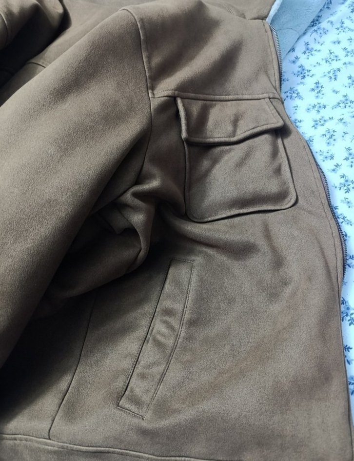 LCW KAHVERENGİ SÜET ERKEK CEKET İÇİ POLARLI M BEDEN - Görsel 5