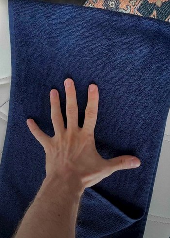 KIĞILI LACİVERT PAMUK SPOR HAVLU 30X100 TERTEMİZ - Görsel 5