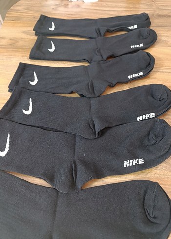6 ÇİFT NIKE ORJİNAL TENİS SİYAH ÇORAP - Görsel 2