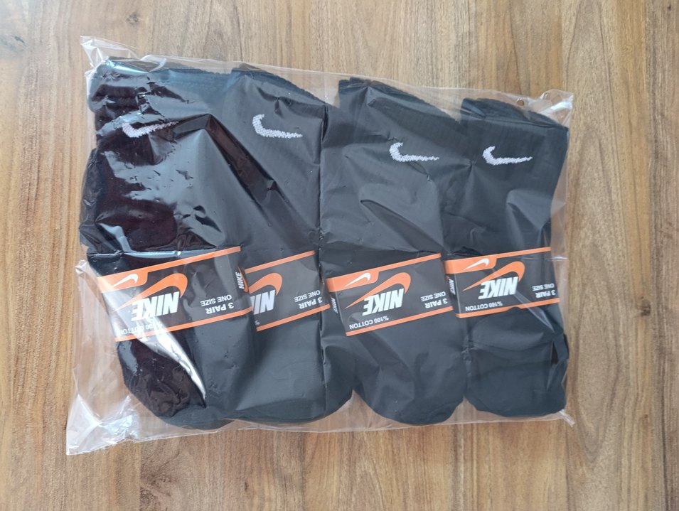12 ÇİFT ORJİNAL NIKE SİYAH KOLEJ ÇORAP - Görsel 3