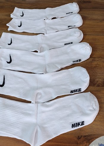 6 ÇİFT NIKE ORJİNAL TENİS BEYAZ ÇORAP - Görsel 3