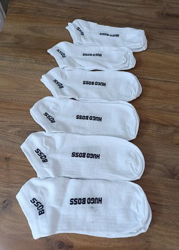 6 ÇİFT HUGO BOSS UNİSEX ÇORAP - Görsel 3