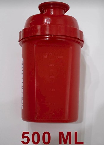 Beden kırmızı Renk 500 ML SHAKER SIFIR HİÇ KULLANILMADI