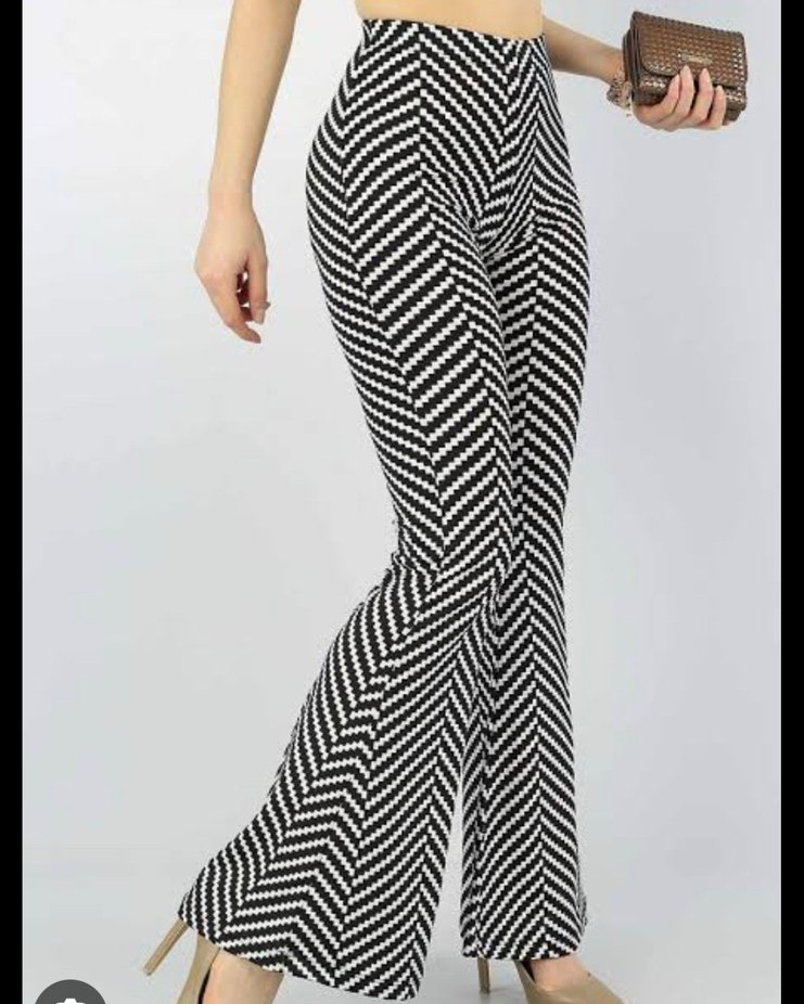 Zebra Desenli Regular Fit Kadın Kumaş Pantolon - Görsel 2