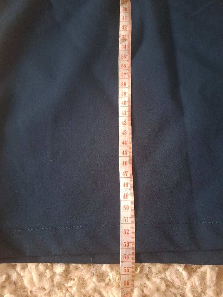 Lacivert Midi Kalem Etek - Görsel 2