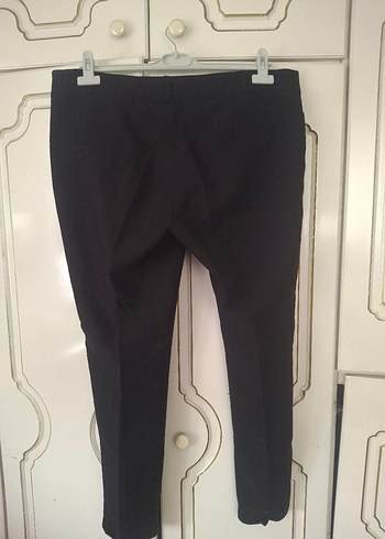 Kadın Siyah Midi Kumaş Pantolon - Görsel 2