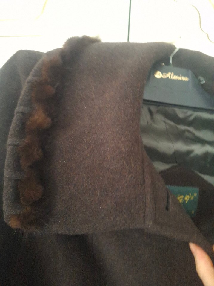 Koyu kahverengi uzun kaban - Görsel 4